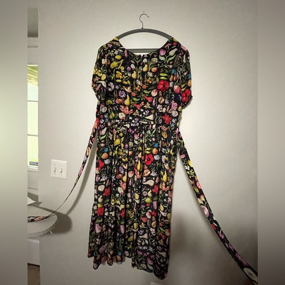 Samantha Pleet Forager Tulipa Silk Dress Size 20 - Picture 2 of 4